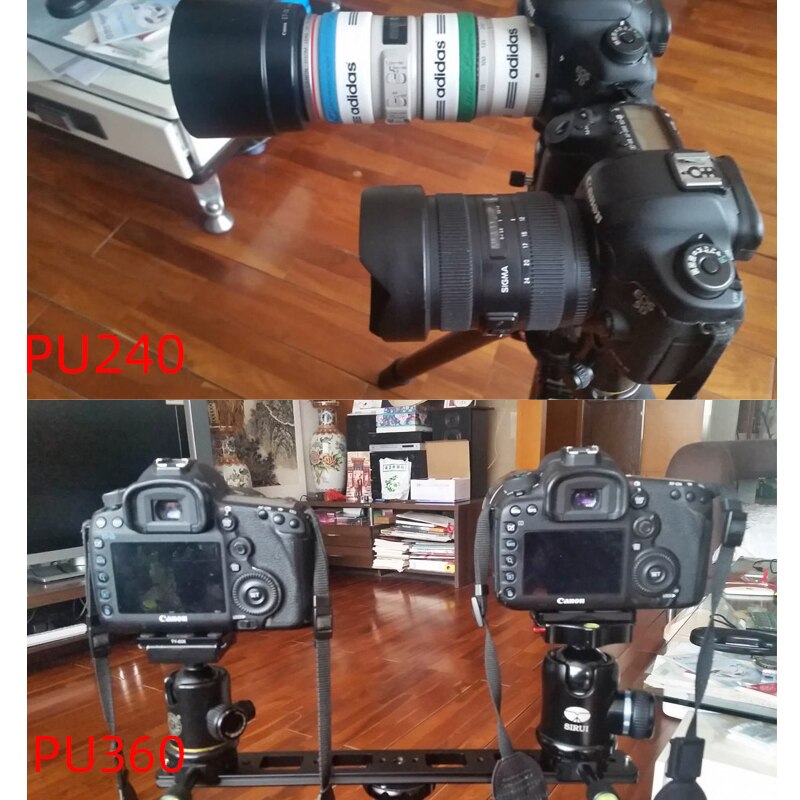 Slide Rail Verlengen Quick Release Plaat Dubbele Montage Klem Panoramisch Lange-Focus Zoom Lens Beugel Voor Arca Swiss Statief bal