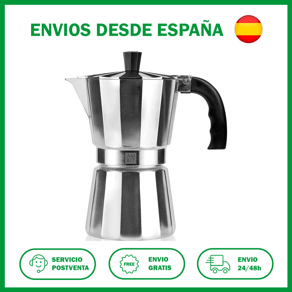 Cafetera Aluminio Ambit By Bra 9 Tazas