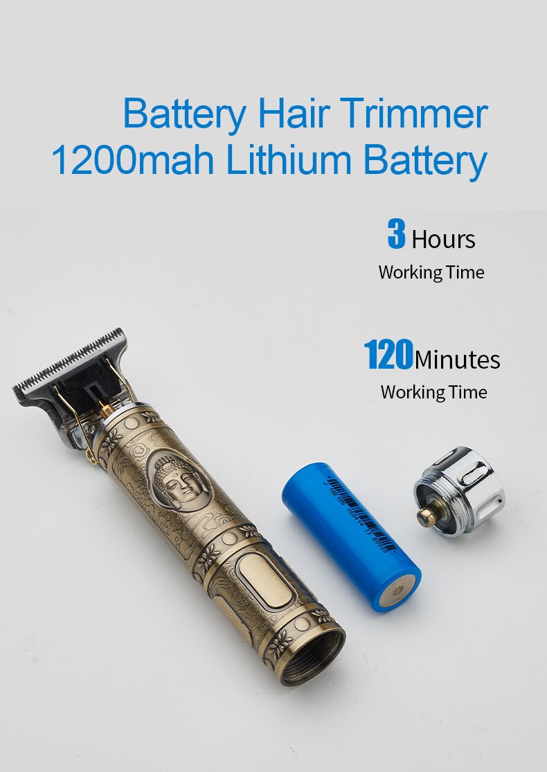 1 ensemble batterie pour tondeuse à cheveux électrique tondeuse à barbe tondeuse à cheveux professionnelle sans fil hommes coupe cheveux Machine barbe rasoir
