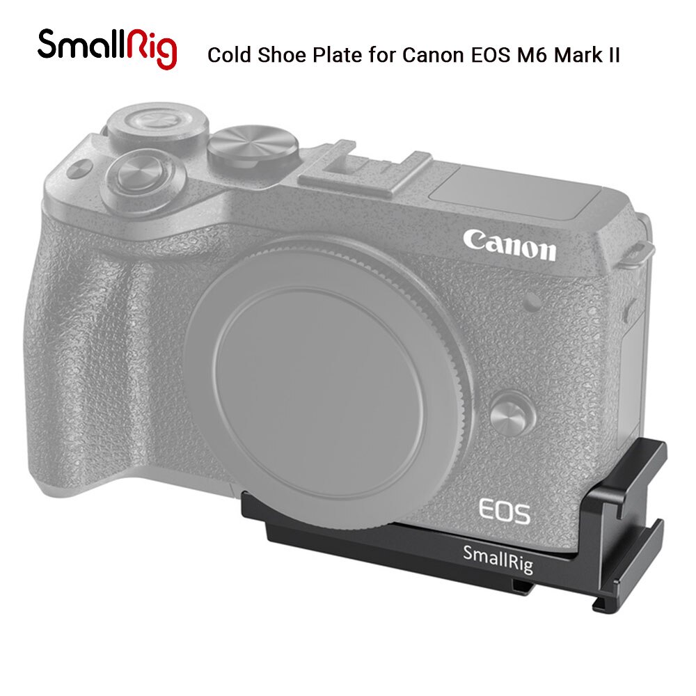 Plaque de chaussure froide pour Canon EOS M6 Mark II avec deux supports de chaussures froides-2517
