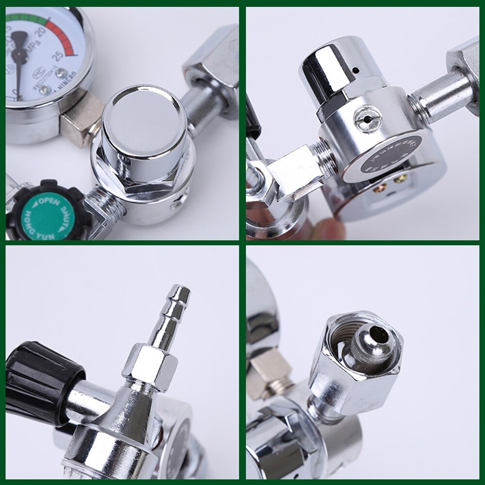 Argon Regulator 0-25Mpa Argon Regulator CO2 Mig Tig Flow Meter Gas Regulators Flowmeter Welding Weld Gauge Pressure Reducer