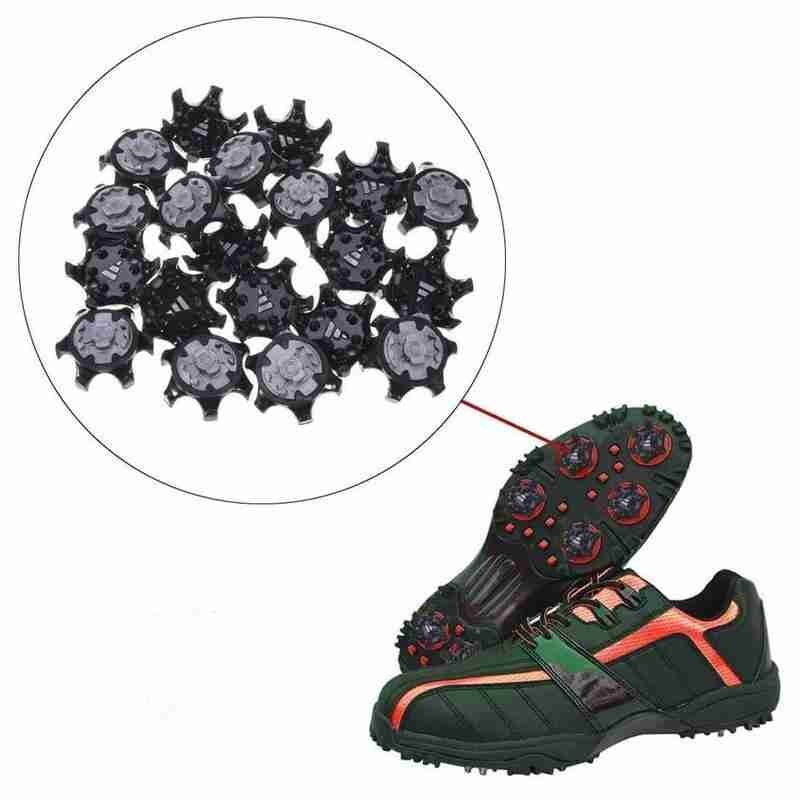 14pcs/lot Golf Spikes Pins Turn Fast Twist Shoe Spikes Set Thin Cleats Shoes Pins Durable Black Golf Parts Ultra Replacemen U1T7