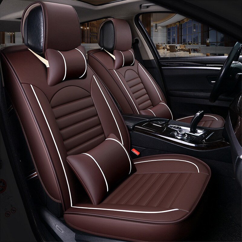Leather Universal Car Seat Covers for Jeep compass grand cherokee wk2 wj 1999 Wrangler Sahara Renegade Liberty wangler Gladiator