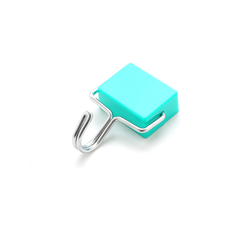 1 PCS Magnetic hooks Rugged mini heavy-duty hanger key rack locker wall rack hook for home kitchen refrigerator hook: Blue