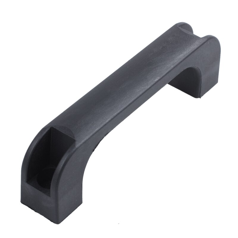Door Cabinet Black Plastic Rectangular Pull Handle 5.2": Default Title