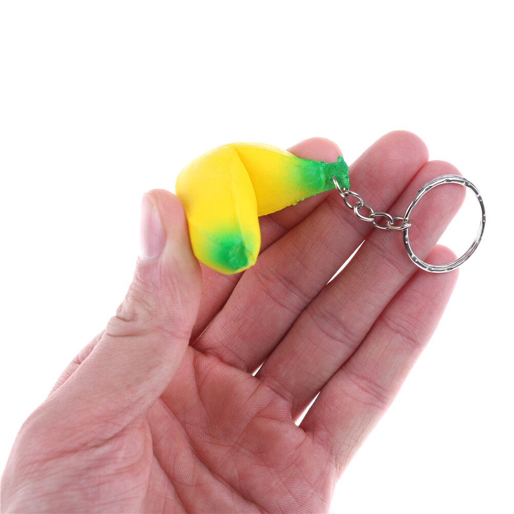 1Pcs Banana Squishy Slow Rising Xmas Decor Jumbo Pug Dog Face Phone Straps Pendant Squeeze Stress Stretch Bread Kids