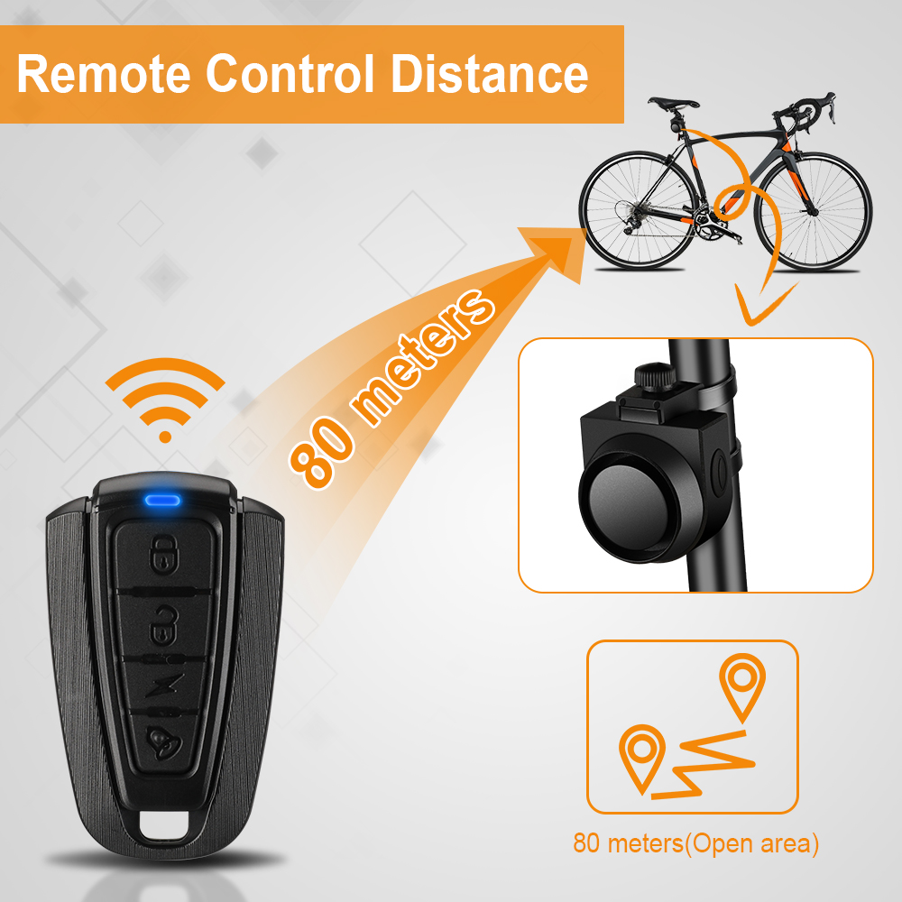 Rockbye Dzwonek rowerowy USB Akumulator Rower Elektryczny Klakson MTB Rower szosowy Pilot Alarm antykradzieżowy Akcesoria rowerowe