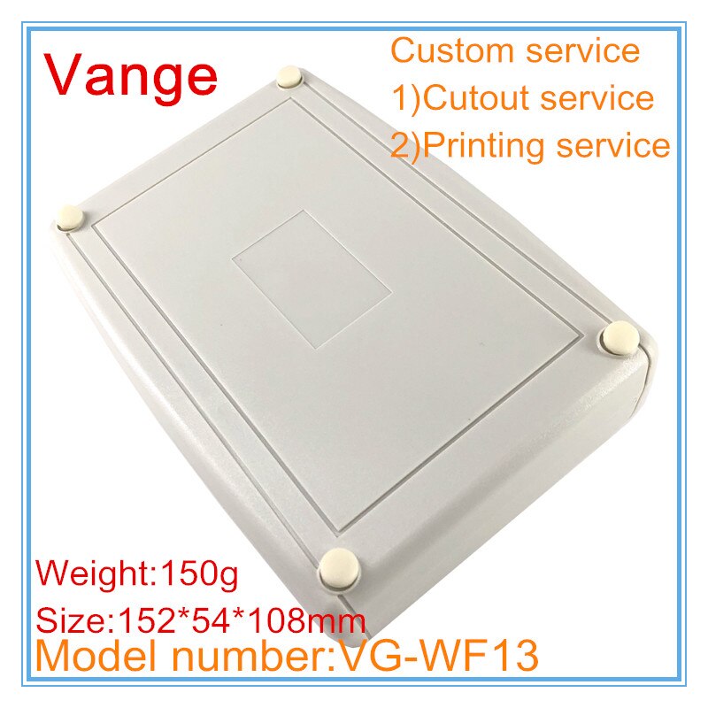 1pcs/lot meter project box 152*54*108mm IP54 ABS plastic instrument housing shell for electrical module device