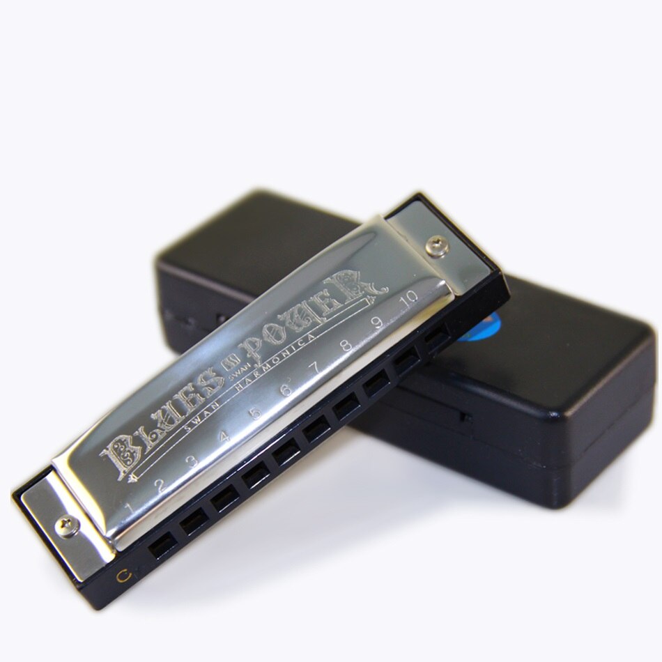 10 Holes SWAN SW1020H C Key 20 Tone Blues Harmonica