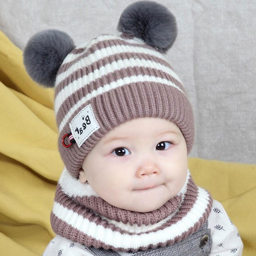 Conjunto de gorro de invierno para bebé, conjunto – Grandado