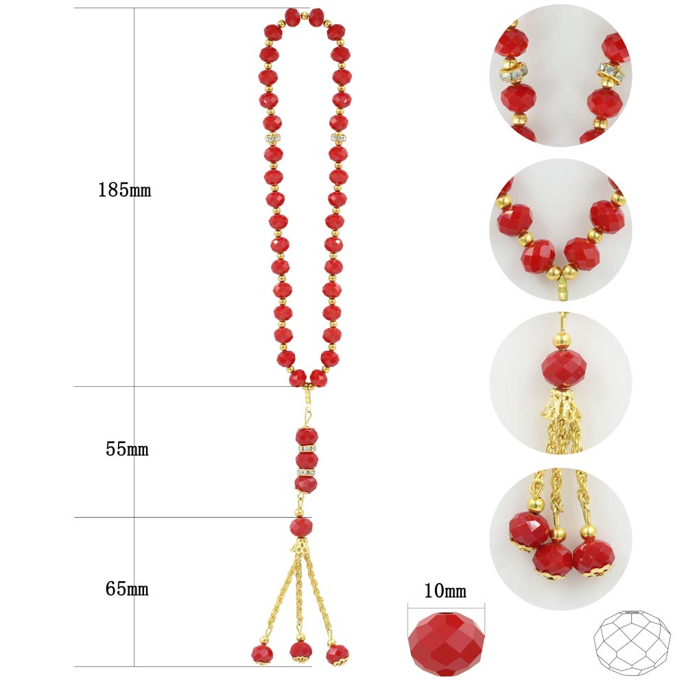 Tasbih perles de prière bracelet Islam musulman perle de prière Tasbeeh compteur Zikr chapelet perles Masbaha méditation Bracelets pour femme hommes