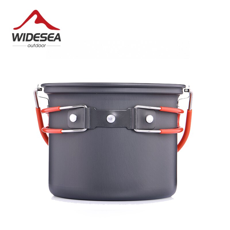 Widesea Camping Benodigdheden Aluminium Opknoping Pot Keuken Voor Outdoor Cooking Anti-aanbak Kookgerei 2 ~ 3 Personen Voor Toerisme Hike Picknick