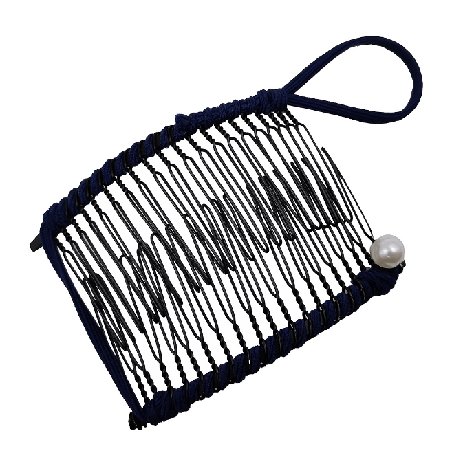 20/30 Zahn Banane Haarspange für dickes lockiges schweres Haar Kämme Vintage Bar Verschluss Haarnadeln Modellierungswerkzeuge Haarschmuck: Black
