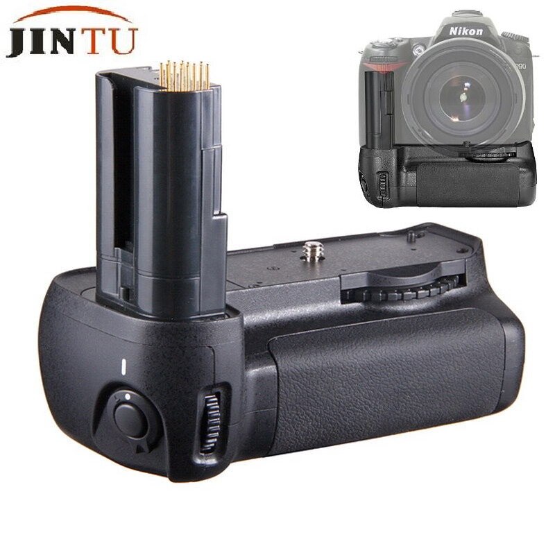 Jintu capa de bateria d90 + 2 peças de encaixe, para câmera nikon d90 d80 dslr