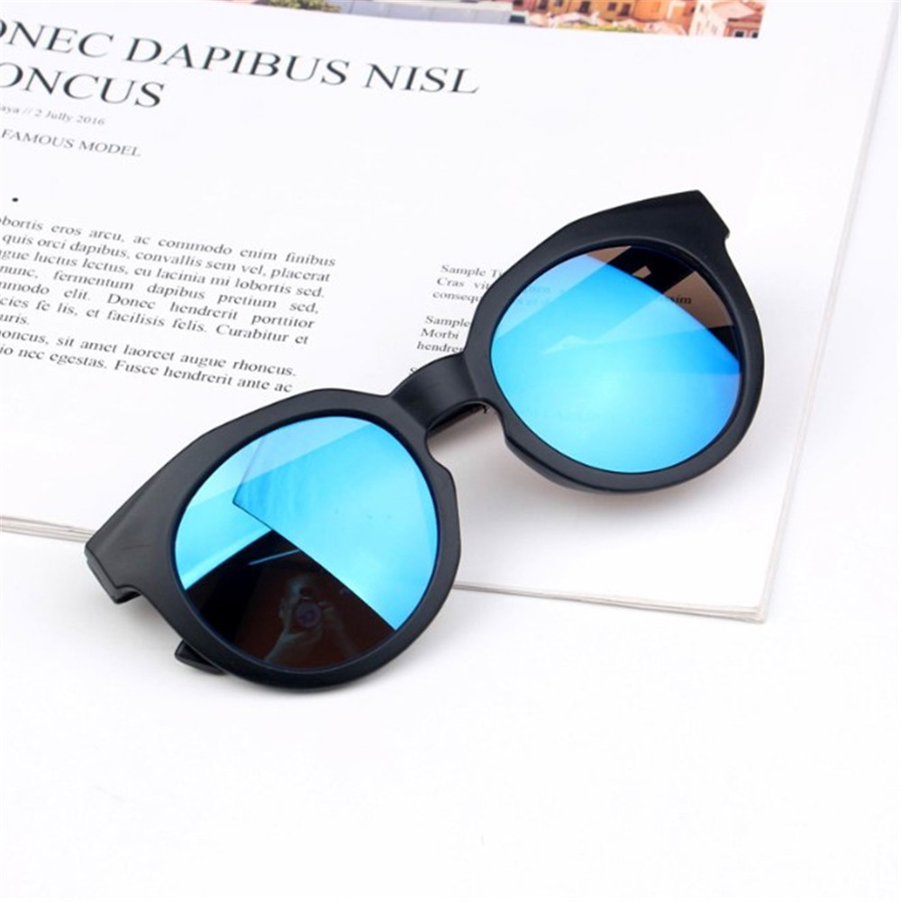 Nueva Color dulce para niños gafas de espejo reflexivas Unisex niños niñas gafas de sol niños gafas bebé protección UV