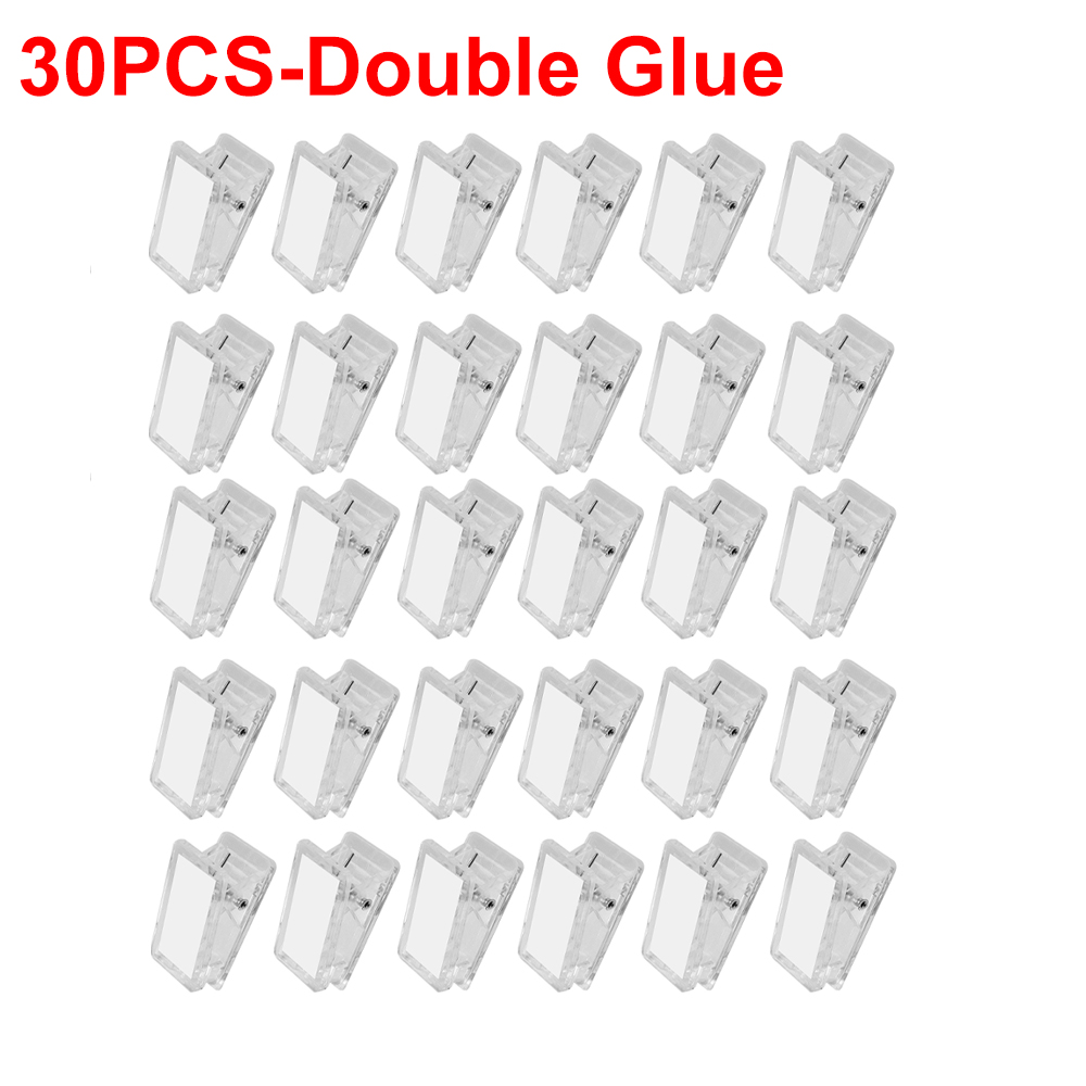 30/10/5/1PCS Selbstklebende Clips Papierklemmen Tapisserie Clips Foto Bild Poster Kunststoff Frühling Clip Schule DIY Dekoration: Himmel Blau