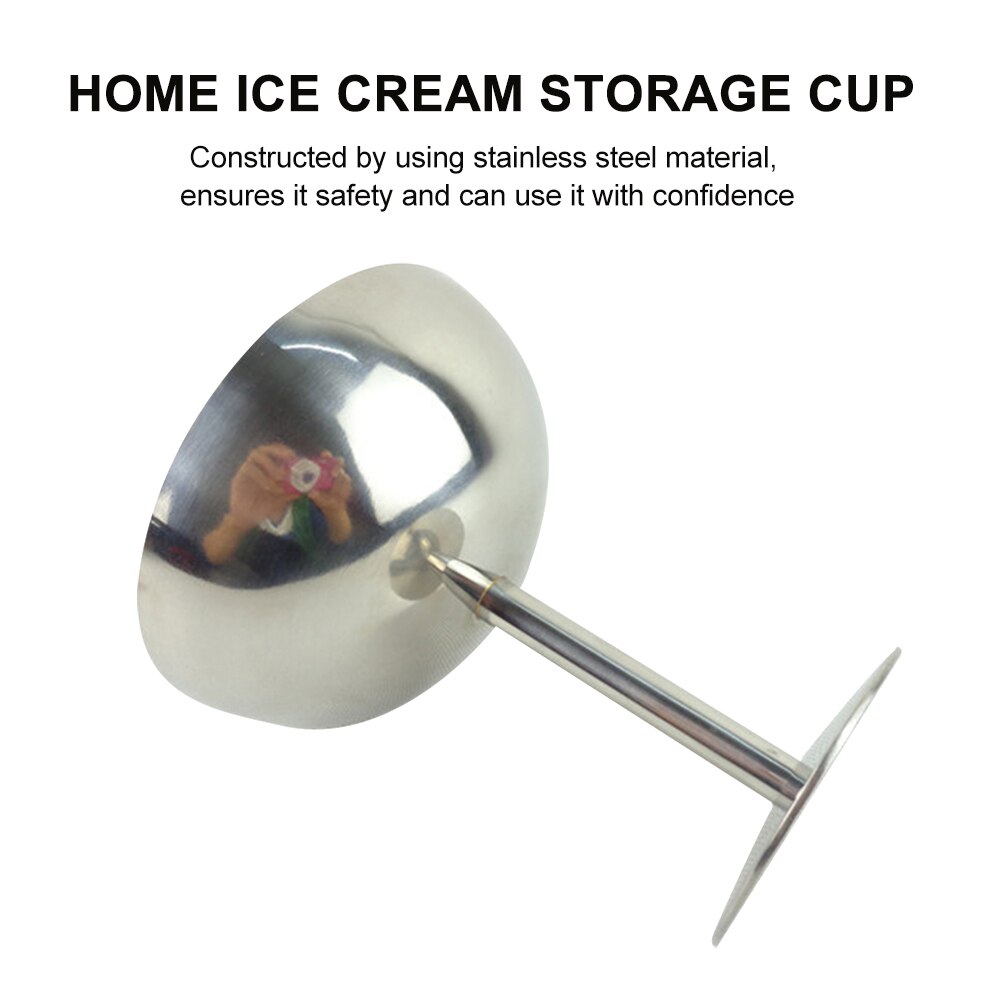 Stainless Steel Cup Milkshake Holder Ice Cream Cup Desserts Holder Party Cup