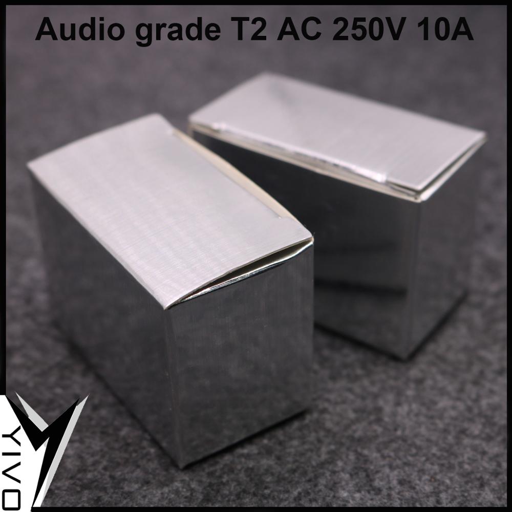 4-Piece YIVO Audio Grade T2 AC Power Socket - Brass Copper Rhodium Plated IEC Inlet Plug