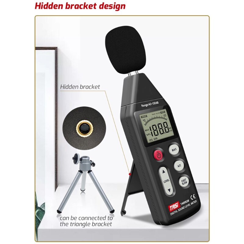 TA8152B Digital Sound Level Meter Noise Meter 40-130dB Usb Data Verbinding Lcd-scherm Tester Volume Decibel Meten