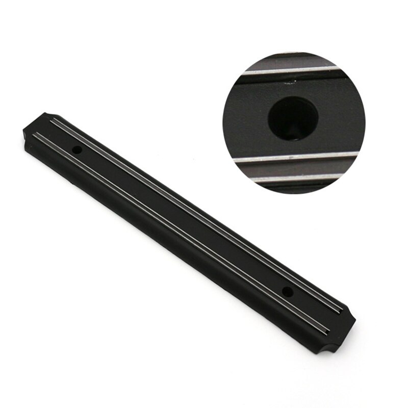 Vægmonteret køkken magnetisk knivholder hvile vægmontering plast magnetisk magnet knivholder stativer stribeholder
