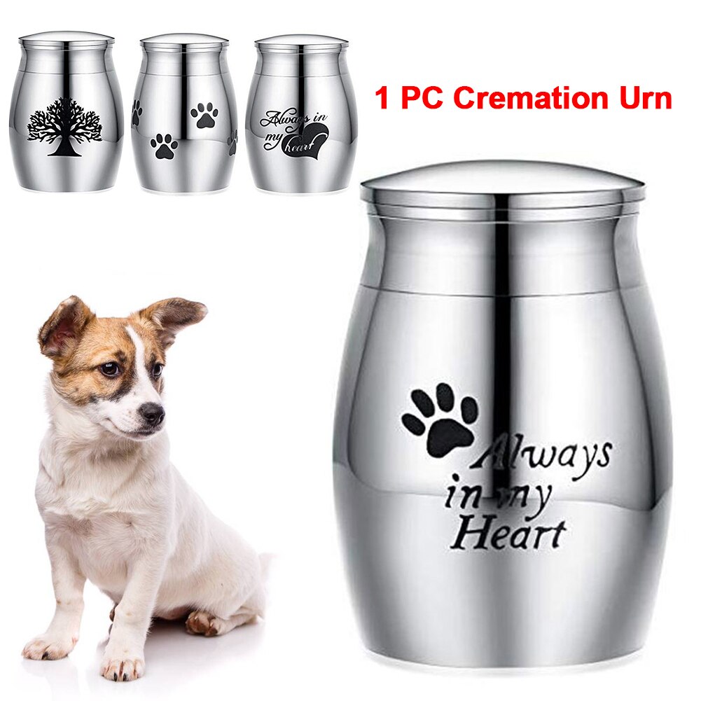 For Pets Human Ashes Cremation Urn Container Dog Cat Mini Small Casket Birds Mouse Stainless Steel Funeral No Deformation