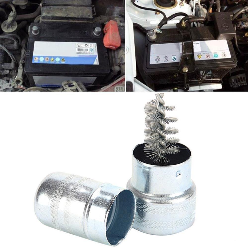 Car Cleaning Battery Post Terminal Cable Cleaner Dirt Cleaning Care brushes Hand Tool Battery wire Brush Corrosion Car X5D3