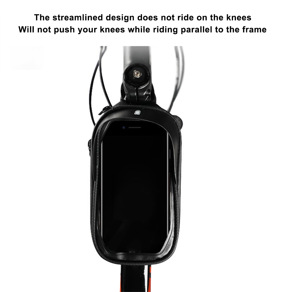 Sacs de vélo à écran tactile de 6.9 pouces, sac de Tube de tête de vélo vtt, sac de téléphone portable pour guidon de vélo