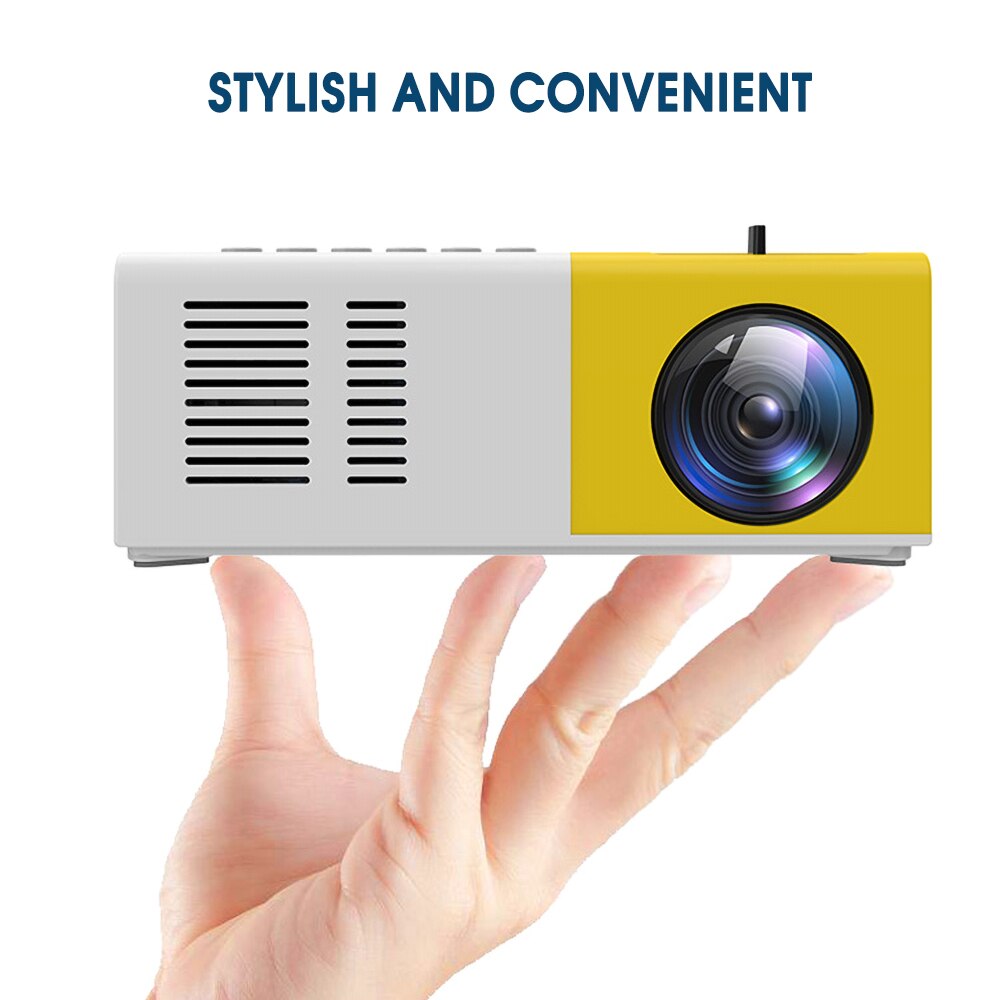 J9 Portable Mini Projector HD 1080P Mini LED Projector Home Theater AV USB SD TF Card USB Portable Pocket Beamer PK YG300