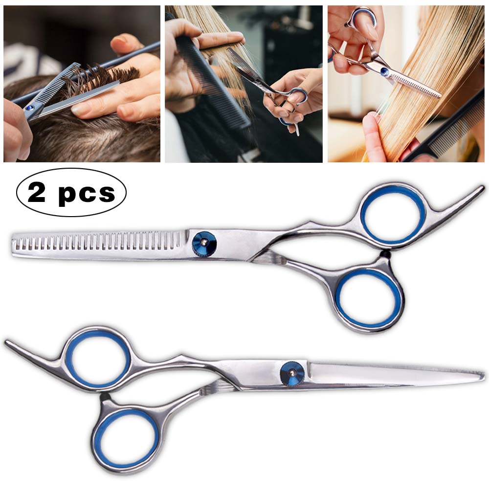 Professionele 6.0 Inch Kapper Scisors Snijden Kapper Dunner Schaar Salon Rvs Snor Schaar