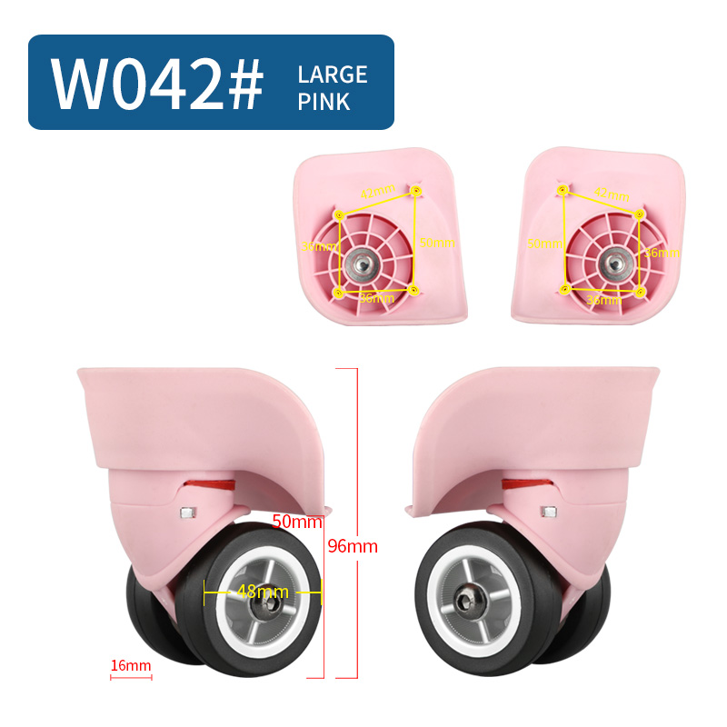 Reparatie Trolley Koffer Wielen Universele Wielen Accessoires Vervanging Reparatie Koffer Universele Caster Accessoires: Chocolade