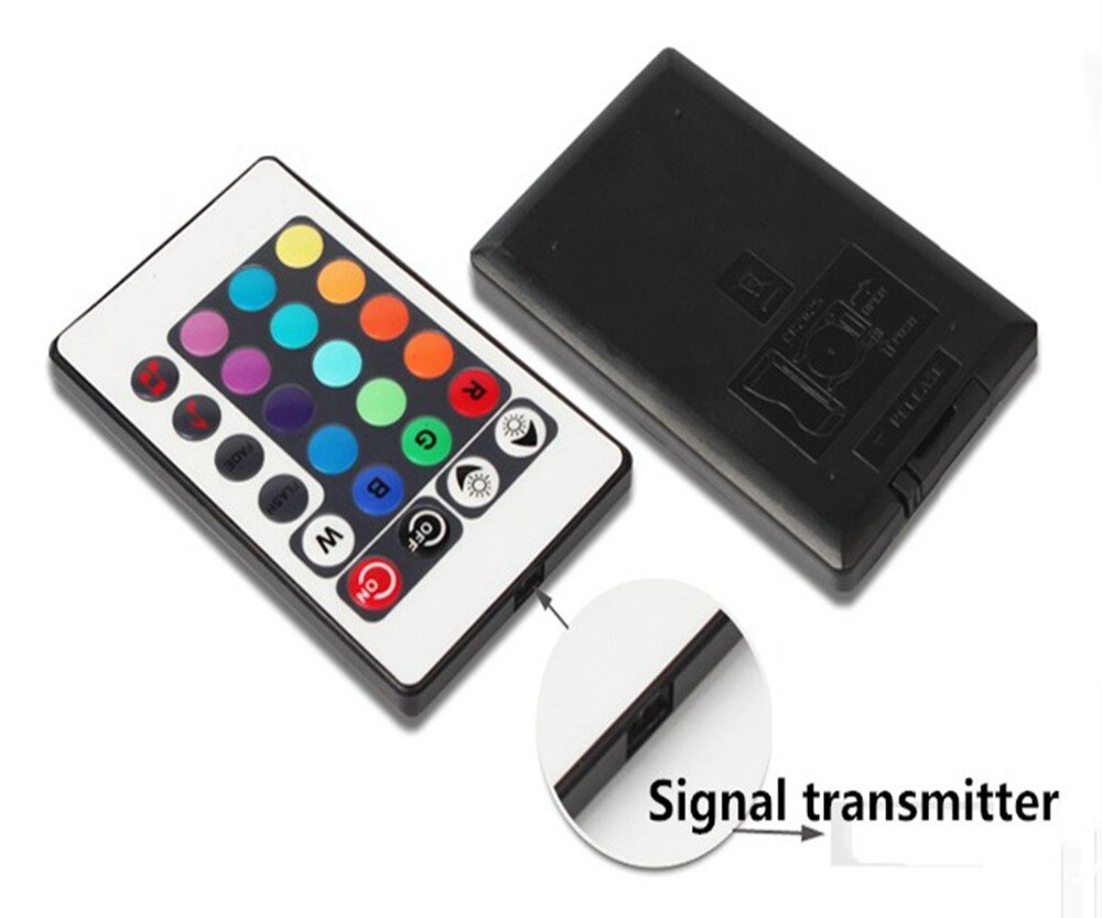 OSIDEN 24key LED muziek controller RGB kleurrijke lichtbalk voice schakelaar dimmer draadloze infrarood afstandsbediening DC12-24V