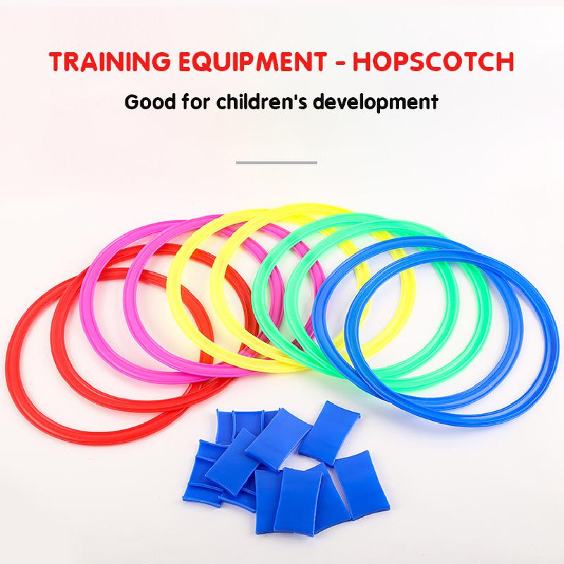 Kinderen Brain Games Hopscotch Jump Cirkel Ringen Set Kids Zintuiglijke Spelen Indoor Outdoor Voor Training Sport En Entertainment Speelgoed