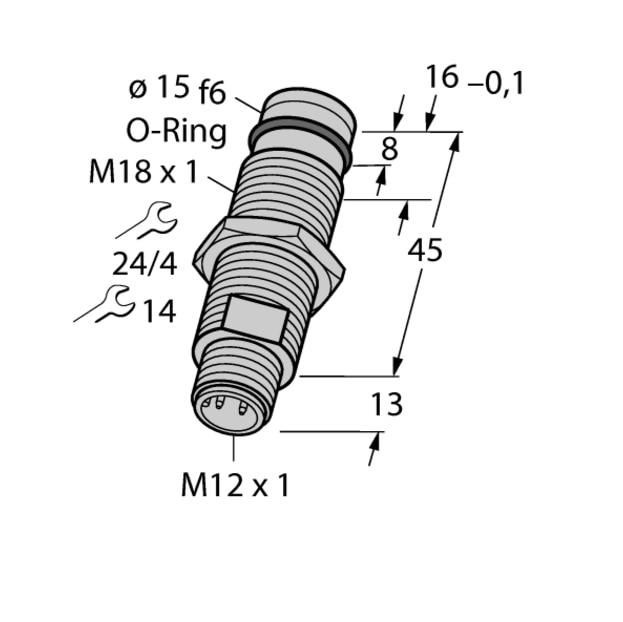 Induktiv kapacitiv sensor sond sensor bid 2-g180-ap6-h1141/s220 närhetsbrytare