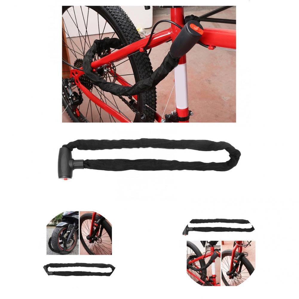 Bicycle Lock Canvas Bike Lock Manganese Steel Folding Good Toughness Bike Chain Lock