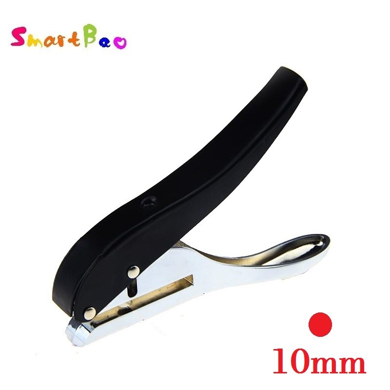 3Mm/6Mm/8Mm/10Mm Cirkel Perforator Papier Punch Hand-Held Ronde enkele Perforator Voor Id-kaarten Pvc Kaarten Badge Foto &#39;S: 10mm