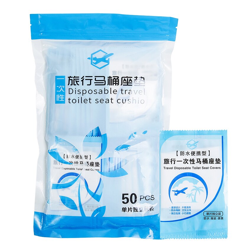 1 Set(6pcs/50pcs)Business Travel Toilet Seat Cover Waterproof Disposable Toilet Mat Universal Toilet Seat Cushion Paper