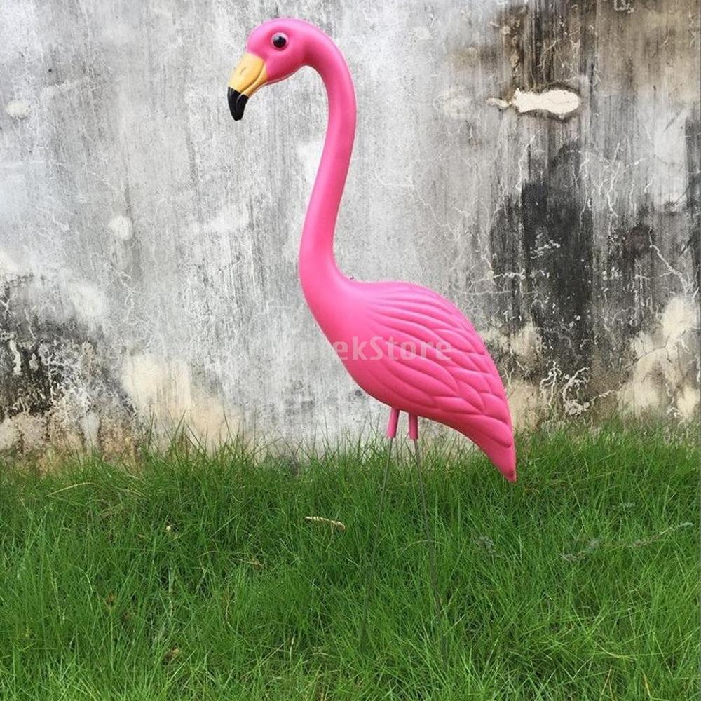3 typer lyserød plast flamingo yard have græsplæne balkon indretning naturtro dyrepynt