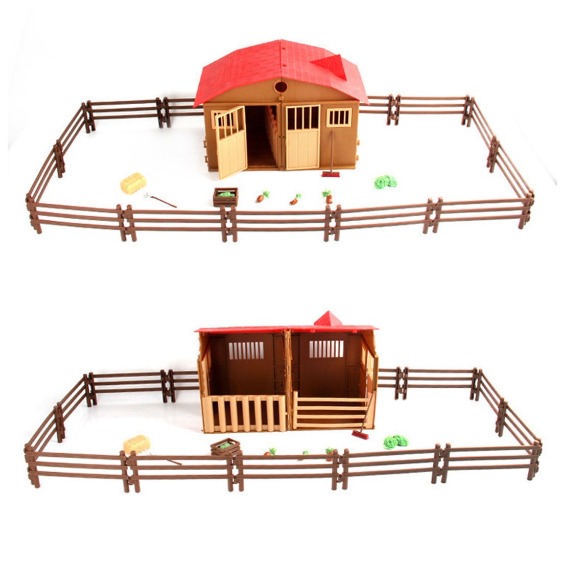 Diy samling sandbord gård model simulation græsning sommerhus model legetøj