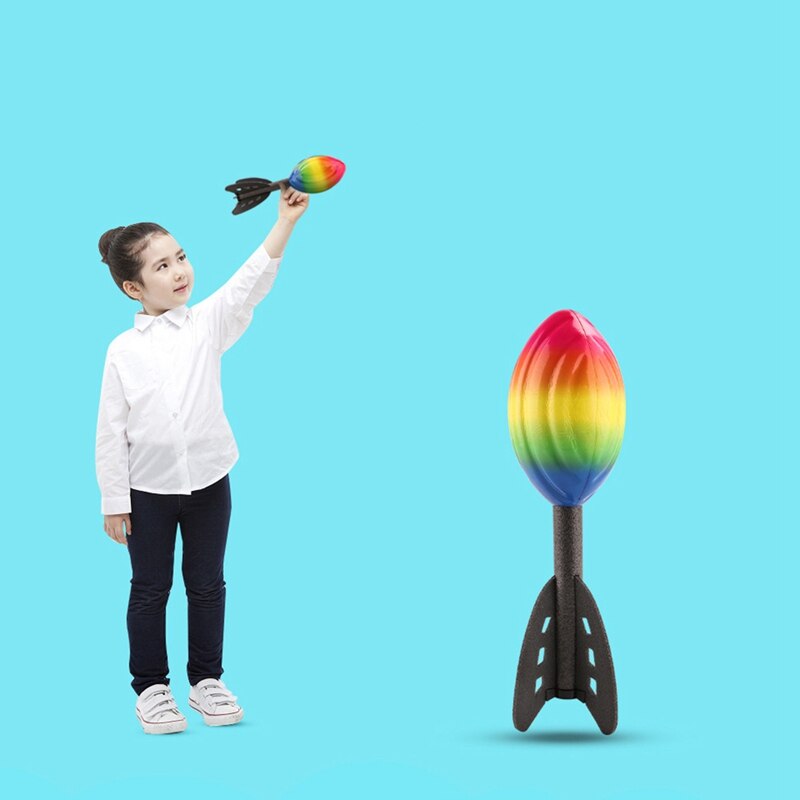 draussen freundlicher Werfen Raketen Squishy Rakete Hand Werfen Spielzeug Rakete PU Schaum Rakete Raketen Spielzeug Spiele für freundlicher
