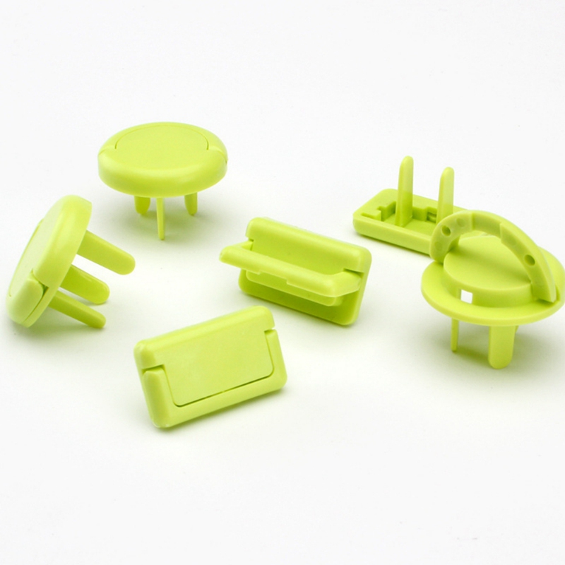 Elektrische Veiligheid Power Bescherming Socket Cover Grote 6-Pack Japanse Stijl Kind Baby Anti-Elektrische Schok Sockets