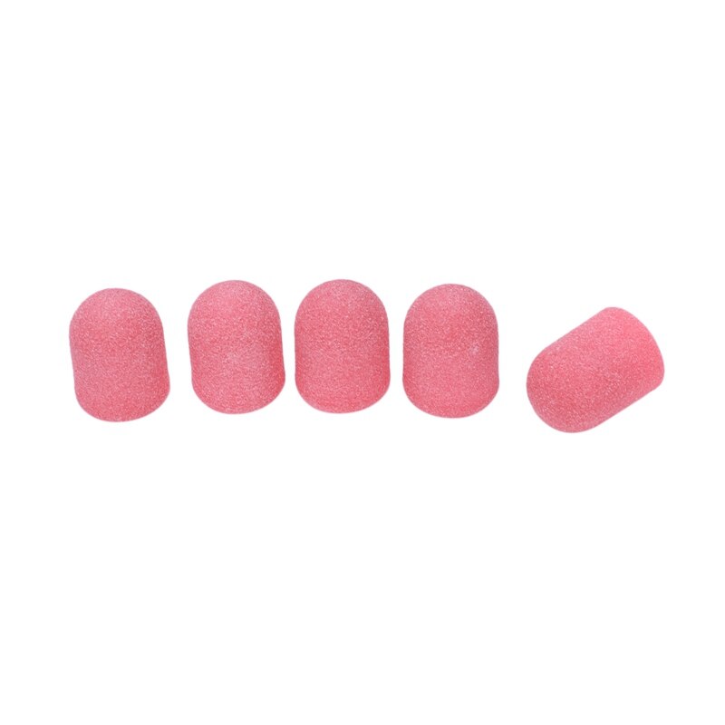 50Pcs Pink Nail Sanding Bands Nail Drill Bit Grip Machine For Manicure And Pedicure Nail Art Accessories Rubber Mandrel-03