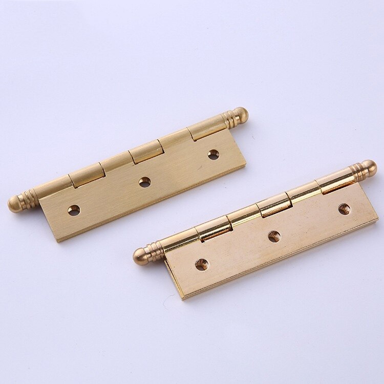 Kitchen Cabinet Door Hinges Furniture Accessories 4 Holes Gold Drawer Hinges for Jewelry Boxes Furniture Fittings