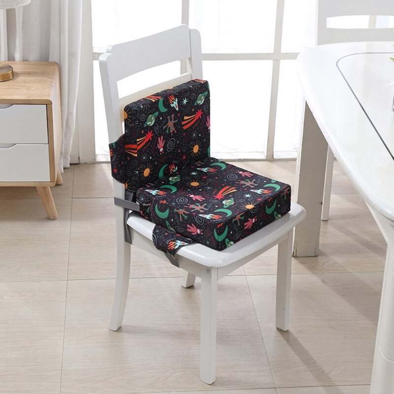 Anti-Skid Cartoon Print Dining Children Cushion Increased Pad High Chair Booster A2UB