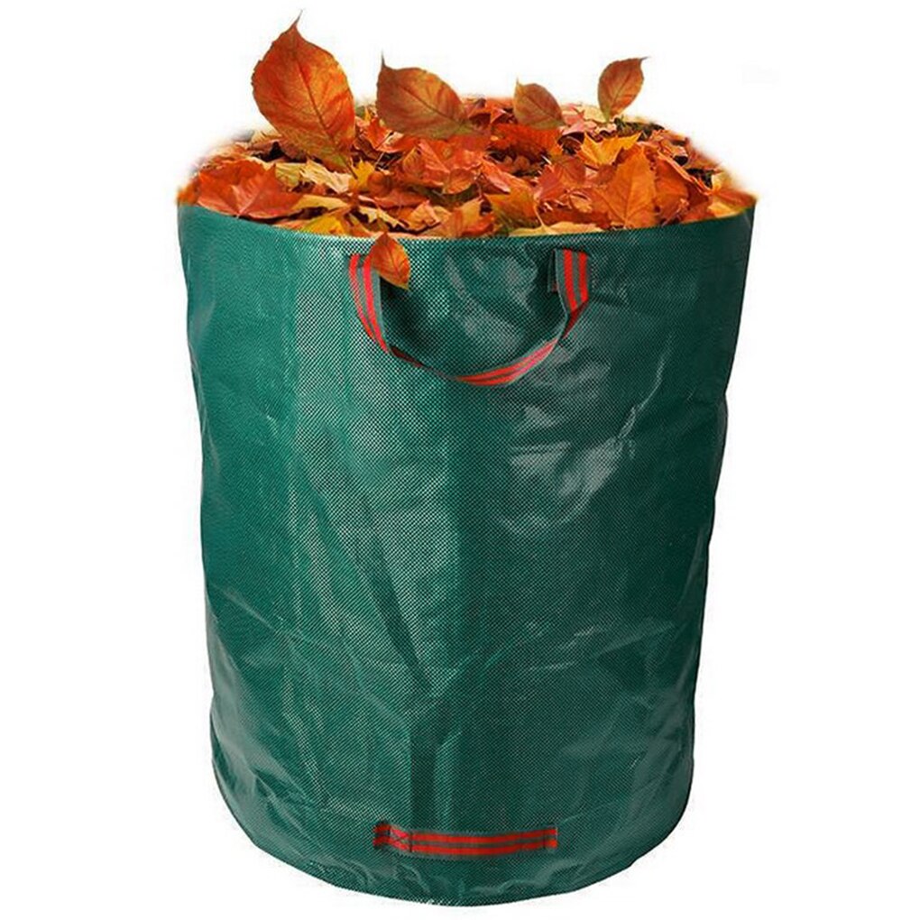 120-500L Large Capacity Garden Bag Reusable Leaf Sack Trash Can Foldable Garden Garbage Waste Collection Container Storage Bag