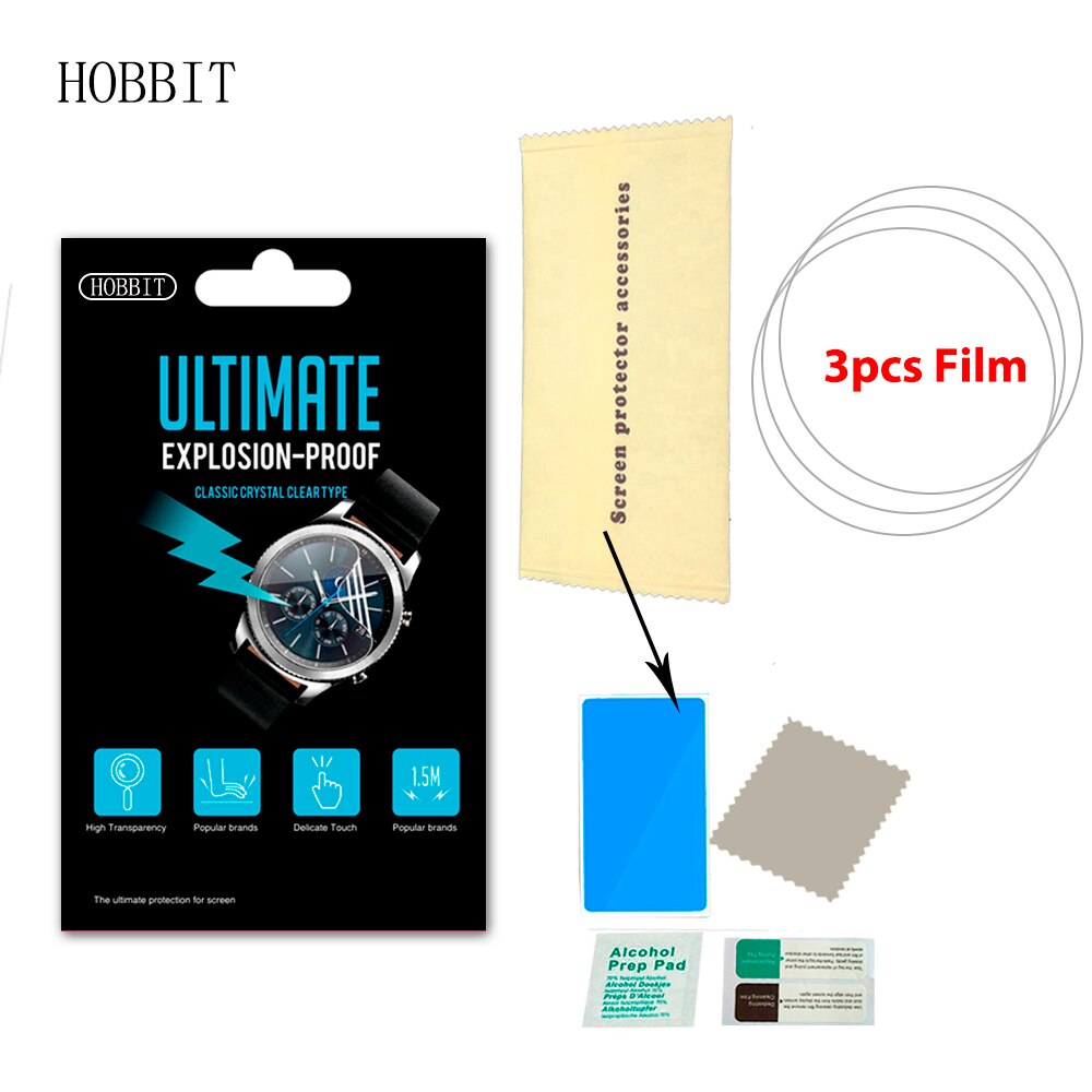 3 stk ultra-tynn hydrogel myk klar tpu-film til kospet gto smartklokke fullskjermbeskytter anti-modnere vanntett film