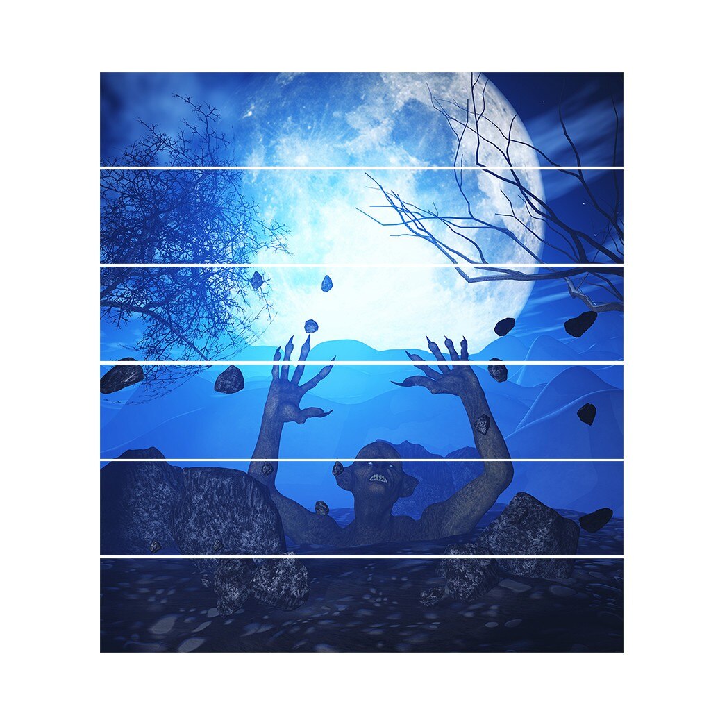 Halloween Trap Decoratie Trap Riser Floor Sticker Diy Muur Trappen Decal Versiering Kan Verwijderen Muurstickers Kamer Decal