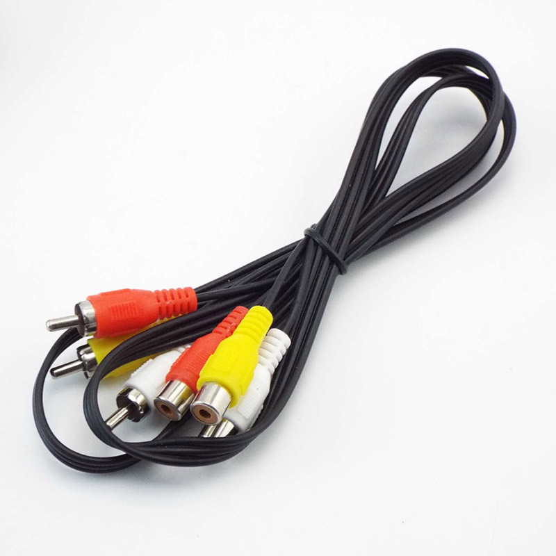 AV Video Linie Verlängerung kabel Kabel Adapter 3 RCA-Stecker auf 3 RCA-Buchse für DVD-Spieler