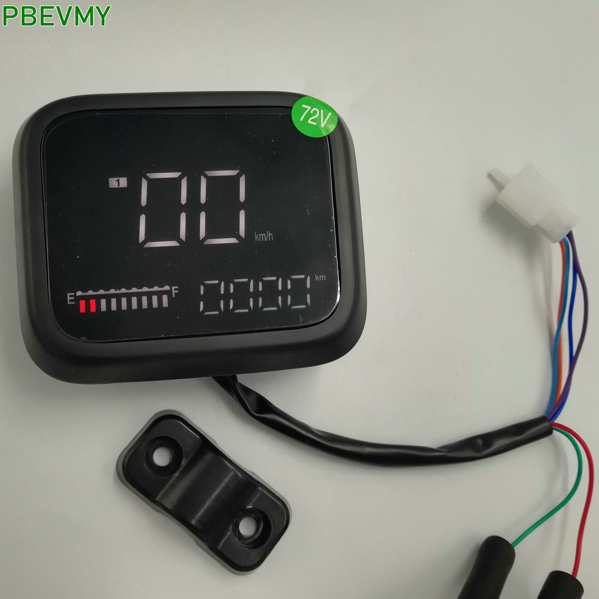 Hastighetsmåler batteri makt/nivå indikator måler 48 v 60 v 72v lcd display elektrisk scooter deler elektrisk sykkel mtb atv utv dashbord