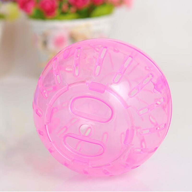 Ratón de roedores para mascotas, juguete de pelota para correr, gerbo, rata, juguetes para ejercicios, portátil, divertido, sólido, accesorio para mascotas pequeñas: Red