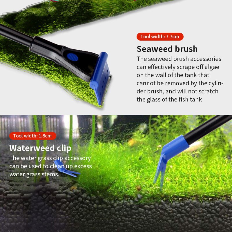 5 In 1 Aquarium Cleaning Tools Aquarium Cleaning Set Borstel Kit Aquarium Schoonmaken Tool Aquarium Schoonmaken Tool